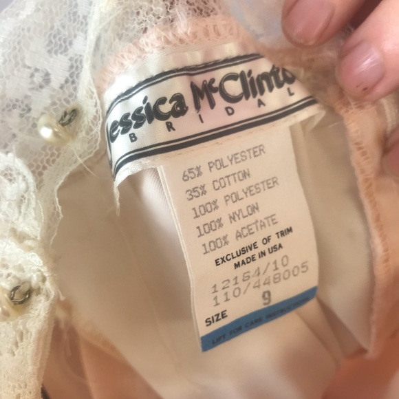 Vintage pink 70s prairie Jessica mcclintock dress - Picture 7 of 11